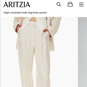 Linen effortless pants ARITZIA